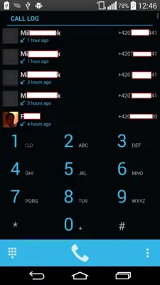 KitKat Dialer android App screenshot 3